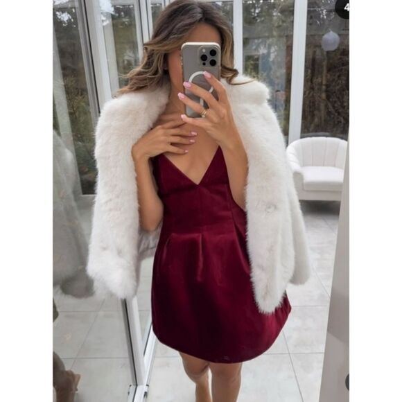 NWT ZARA SHORT VELVET DRESS VOLUMINOUS - Picture 17 of 17